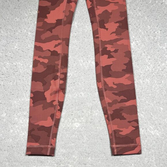 Lululemon Wunder Train Leggings Womens 0 High Rise Camo Brier Rose NWT - Picture 3 of 14